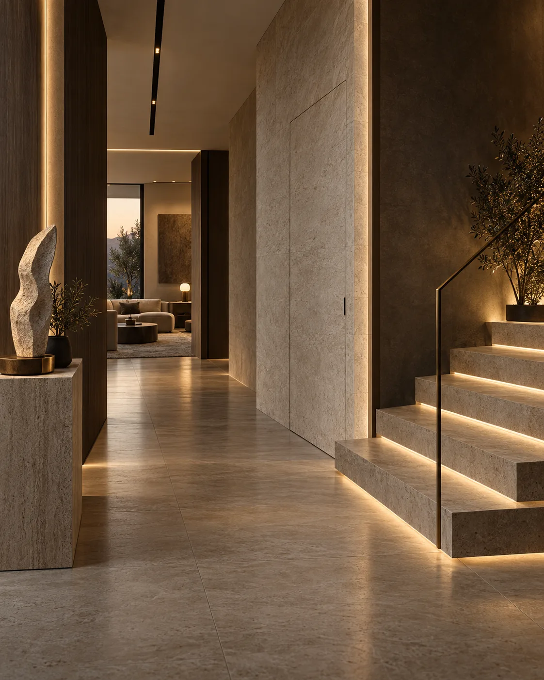 Villa privée — esprit méditerranéen — image de synthèse