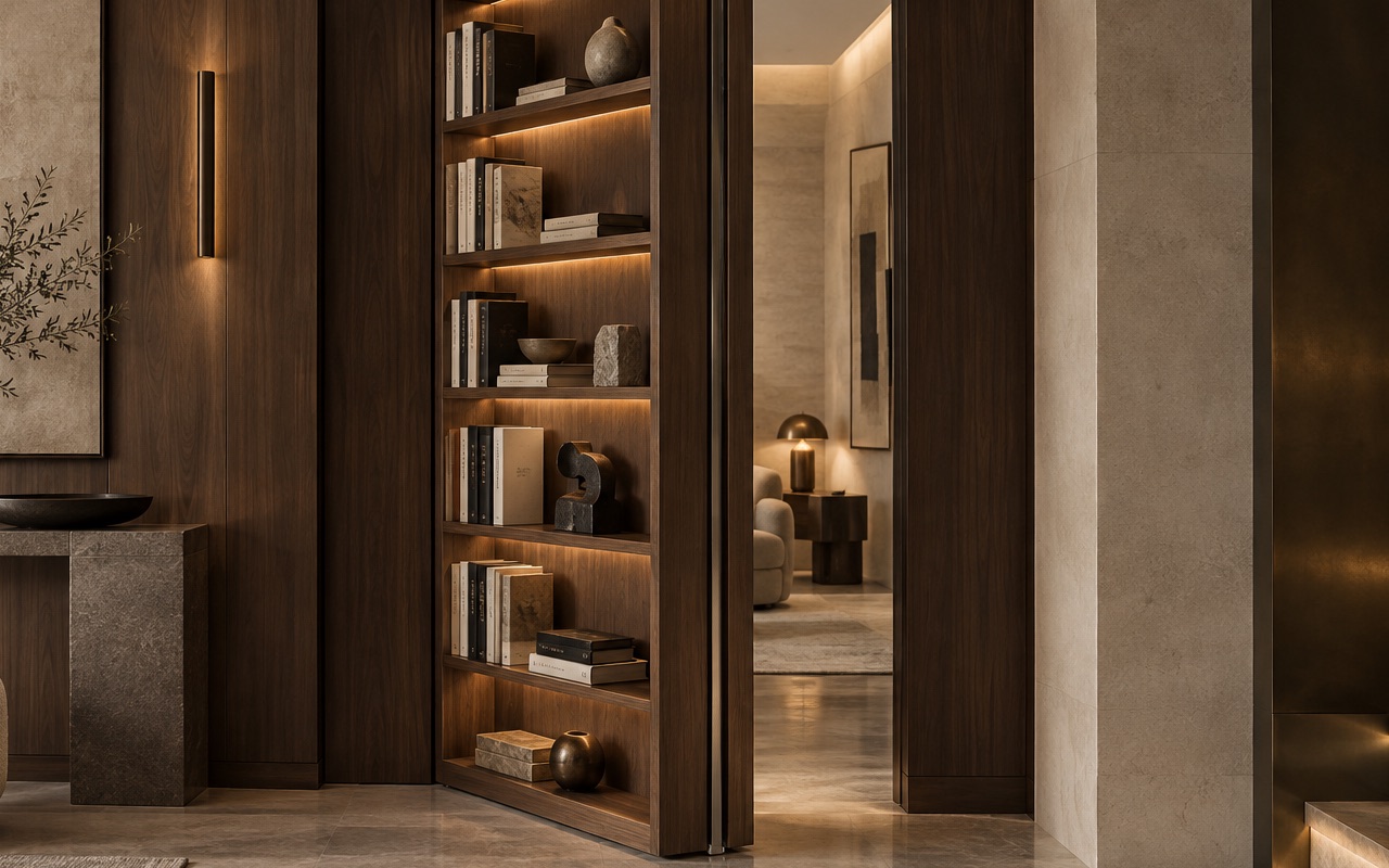 Étude d’ambiance — Bibliothèques pivotantes